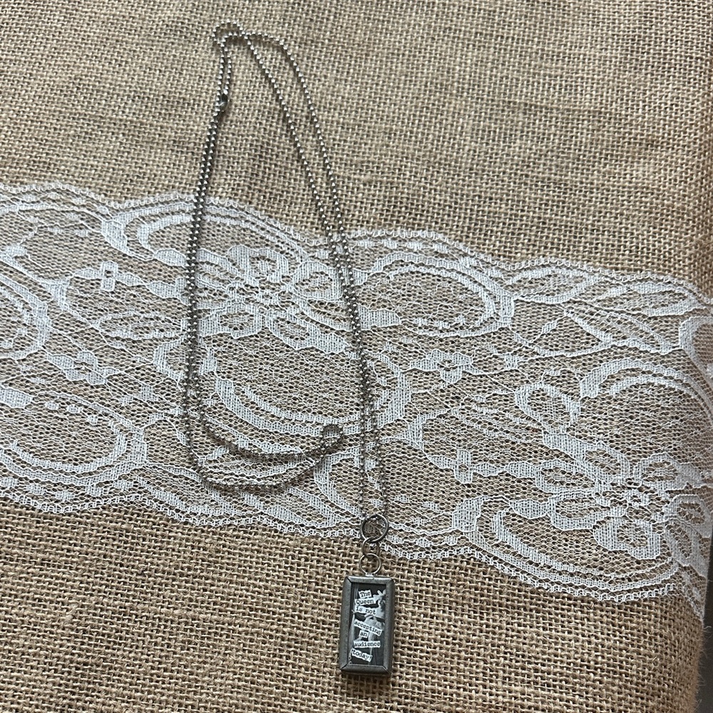 Rectangular  Pendant Necklace